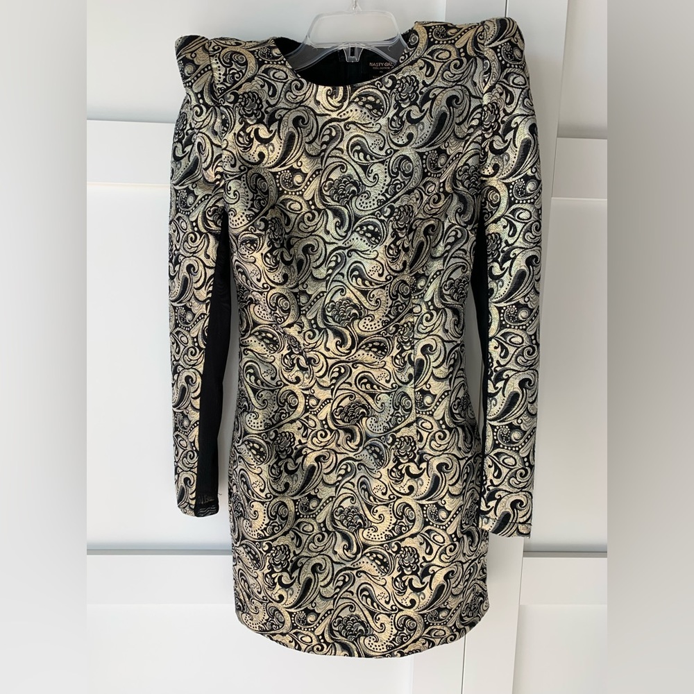 Brocade Avant Garde Cocktail Dress